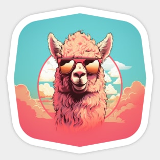 Vintage Trauma Llama Alpaca Sticker